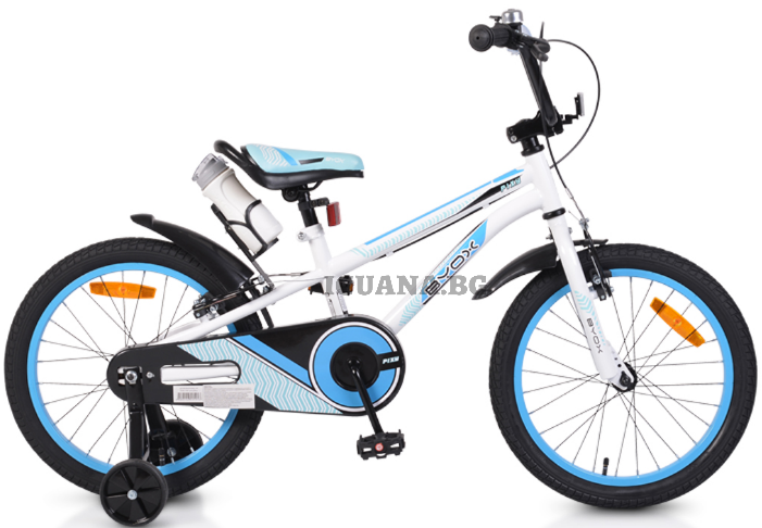 Детски ВЕЛОСИПЕД 18" PIXY БЯЛ/СИН