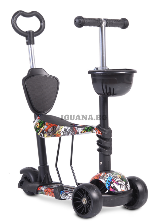 Детска ТРОТИНЕТКА PIXY ЧЕРНА