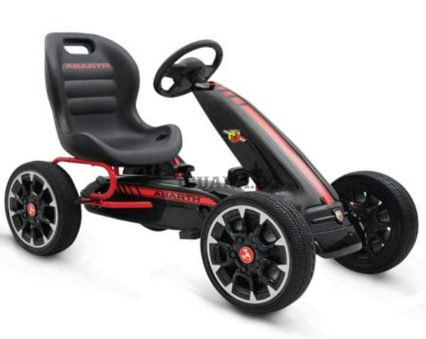 Детска КАРТИНГ КОЛА ABARTH 500 ASSETTO CORSE ЧЕРЕН