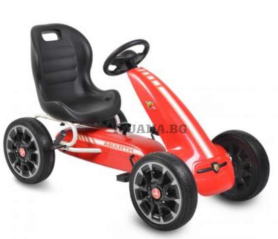 Детска КАРТИНГ КОЛА ABARTH 500 ASSETTO CORSE ЧЕРВЕН