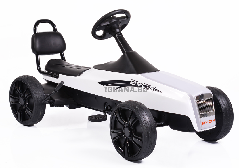 Детска КАРТИНГ КОЛА HAPPY BABY - K01 БЯЛ