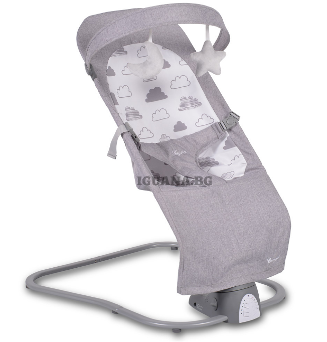 Бебешка ЕЛЕКТРИЧЕСКА ЛЮЛКА-ШЕЗЛОНГ TAYRA СИВ