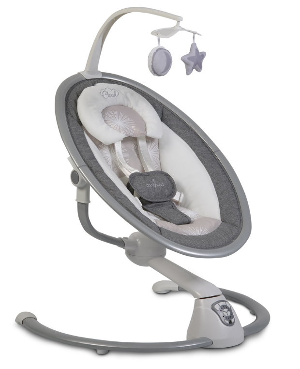 Бебешка ЕЛЕКТРИЧЕСКА ЛЮЛКА CLOUD СИВ