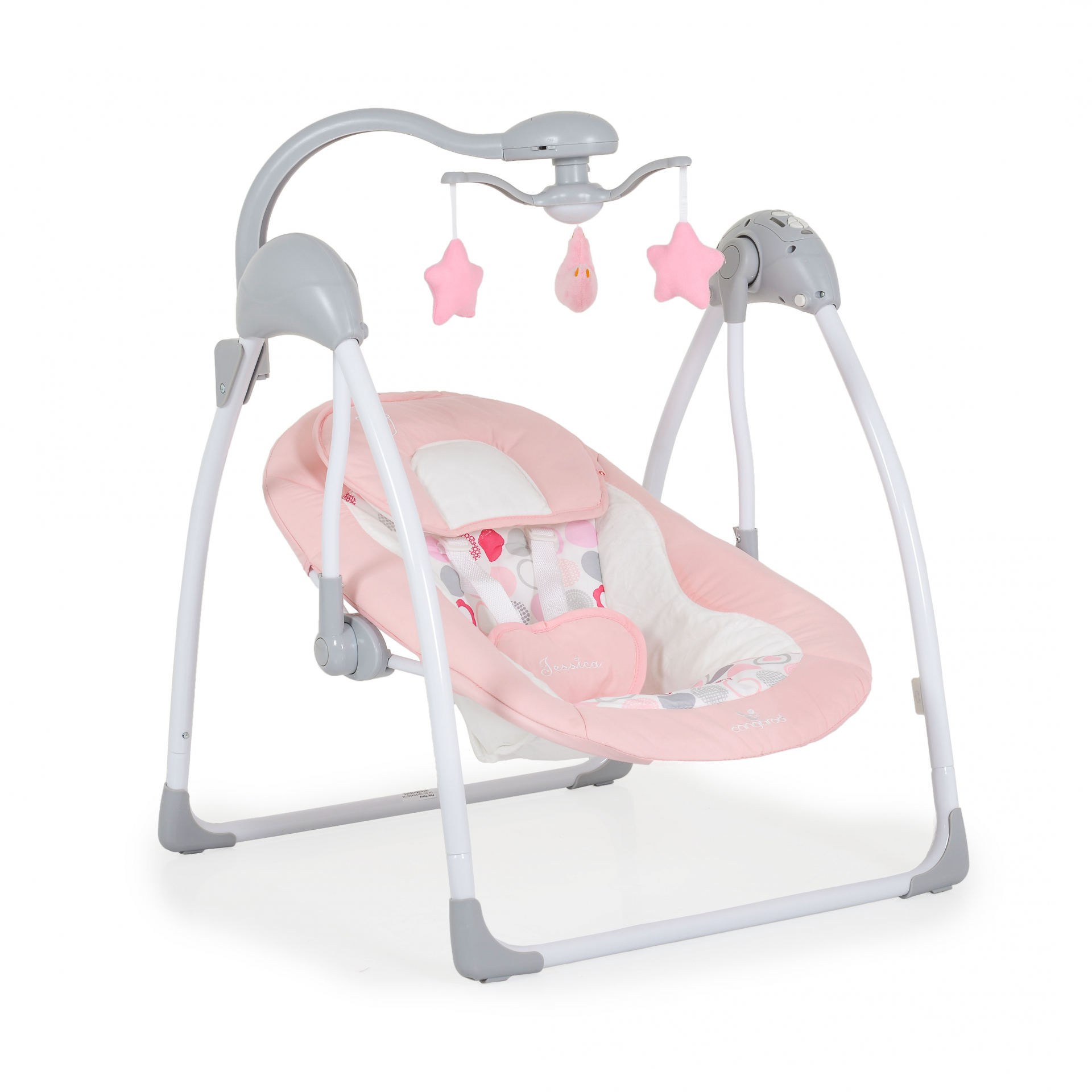 Електрическа люлка Jessica, Розова, Cangaroo