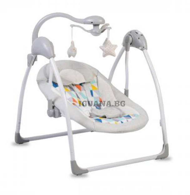 Бебешка ЕЛЕКТРИЧЕСКА ЛЮЛКА JESSIE СИВ