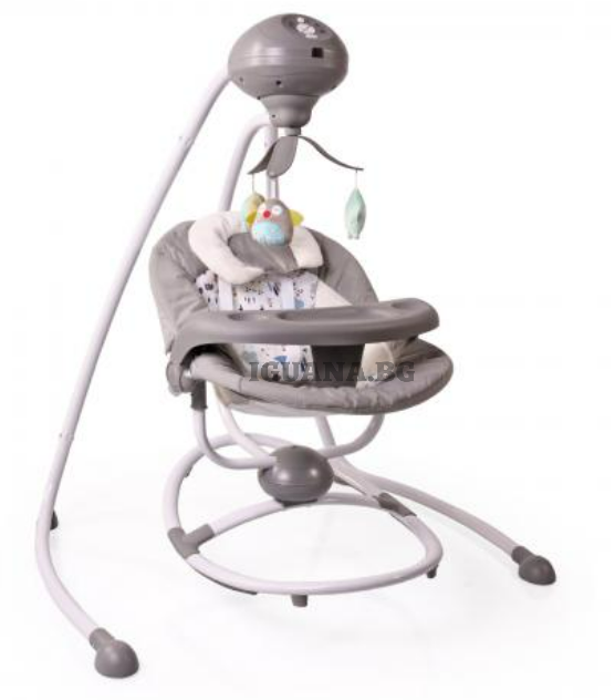 Детска / Бебешка ЕЛЕКТРИЧЕСКА ЛЮЛКА WOODSY СИВ