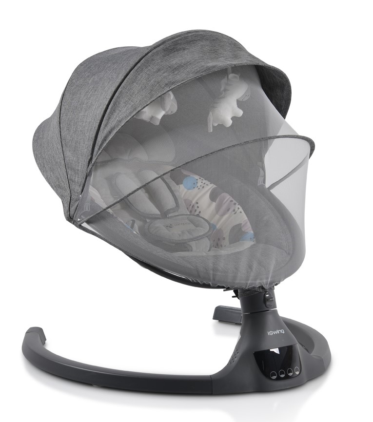 Електрическа люлка Iswing, Тъмносив, Cangaroo