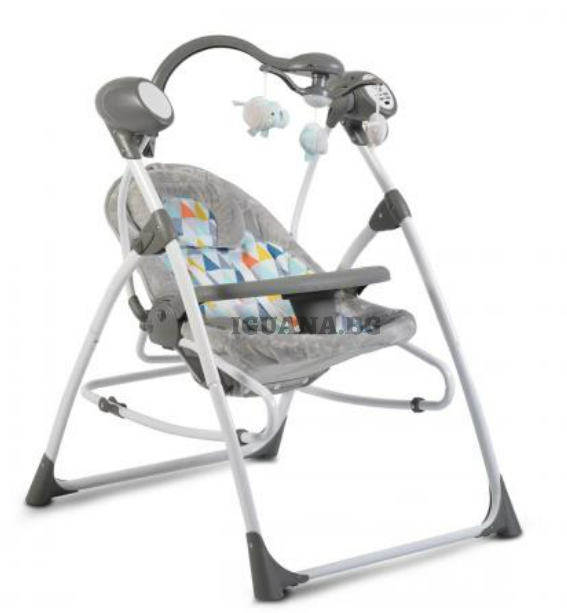 Детска / Бебешка ЕЛЕКТРИЧЕСКА ЛЮЛКА SWING STAR МОЗАЙКА