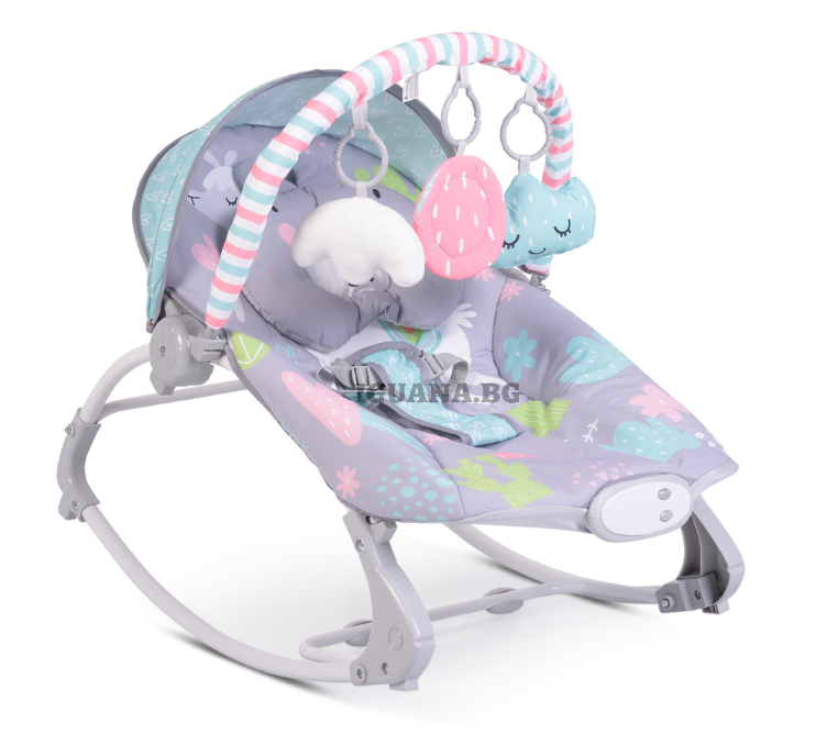 Детски / Бебешки ШЕЗЛОНГ LLAMA СИВ