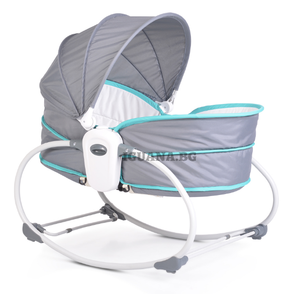 Детски / Бебешки ШЕЗЛОНГ AVA 5В1 ТЮРКОАЗ