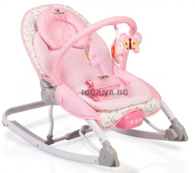 Детски / Бебешки ШЕЗЛОНГ CARRIE РОЗОВ