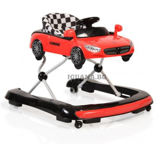 Детска / Бебешка ПРОХОДИЛКА CABRIO 2 В 1 ЧЕРВЕН