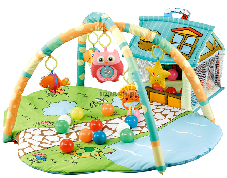 Детска / Бебешка АКТИВНА ГИМНАСТИКА HAPPY FARM ЗЕЛЕН