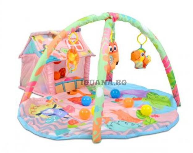 Детска / Бебешка АКТИВНА ГИМНАСТИКА HAPPY FARM РОЗОВ