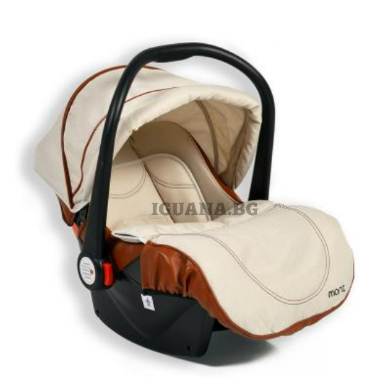 Детски / Бебешки СТОЛ-КОШНИЦА ЗА КОЛА ALMA БЕЖОВ 0+(0-13кг)