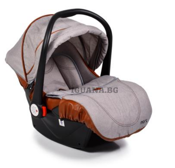 Детски / Бебешки СТОЛ-КОШНИЦА ЗА КОЛА ALMA СВЕТЛОСИВ 0+(0-13кг)