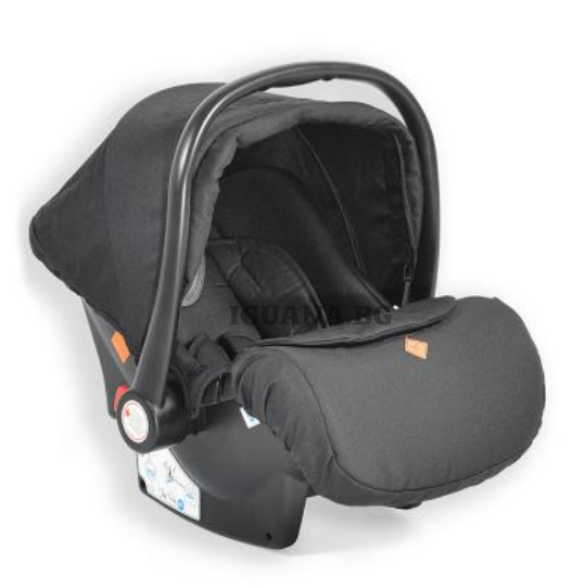 Детски / Бебешки СТОЛ-КОШНИЦА ЗА КОЛА ICON / MACAN ЧЕРЕН 0+ (0-13кг)