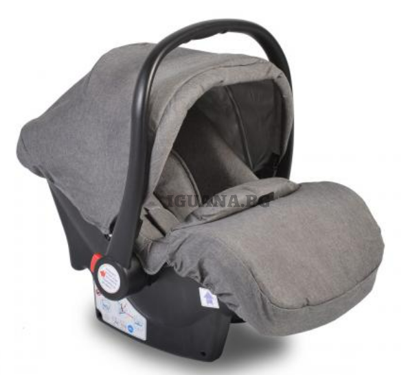 Детски / Бебешки СТОЛ-КОШНИЦА ЗА КОЛА MONI ТЪМНОСИВ 0+(0-13кг)