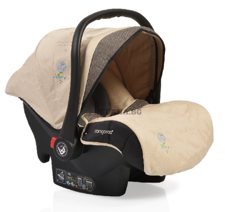 Детски / Бебешки СТОЛ-КОШНИЦА ЗА КОЛА STEFANIE БЕЖОВ 0+(0-13кг)