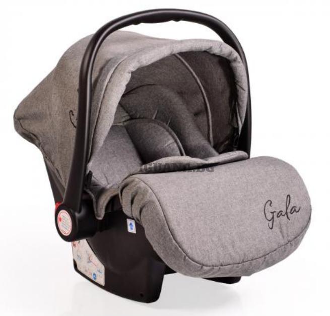 Детски / Бебешки СТОЛ-КОШНИЦА ЗА КОЛА GALA СИВ 0+(0-13кг)