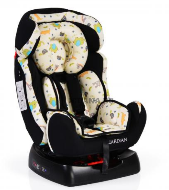 Детски СТОЛ ЗА КОЛА GUARDIAN ЧЕРЕН 0/1/2 (0-25кг)