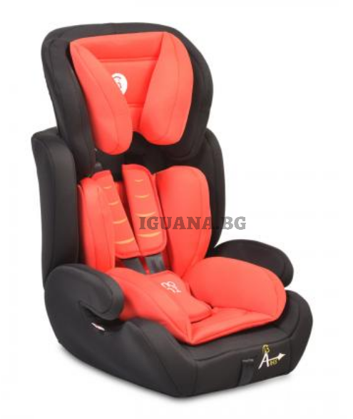 Детски СТОЛ ЗА КОЛА ARES ЧЕРВЕН 1/2/3 (9-36кг)