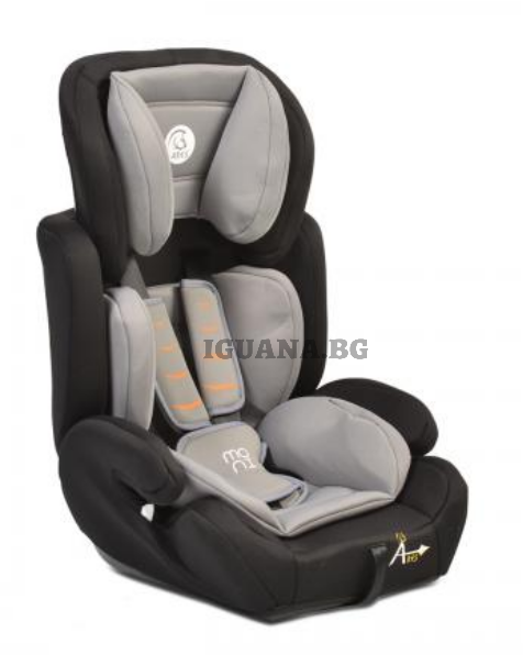 Детски СТОЛ ЗА КОЛА ARES СИВ 1/2/3 (9-36кг)