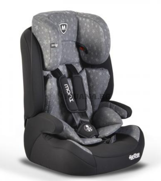 Детски СТОЛ ЗА КОЛА ARMOR PREMIUM СИВ 1/2/3 (9-36кг)