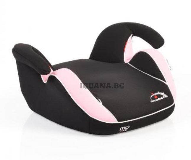 Детска АНАТОМИЧНА СЕДАЛКА ЗА КОЛА ADVENTURE РОЗОВ 2/3 (15-36кг)