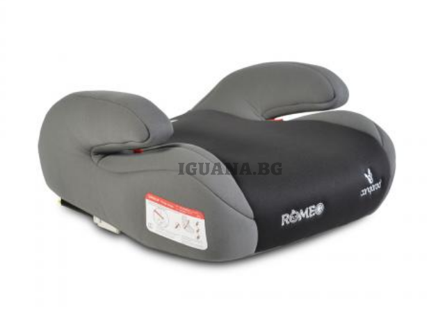 Детска АНАТОМИЧНА СЕДАЛКА С ISOFIX СИСТЕМА ROMEO СИВ 3 (22-36кг)