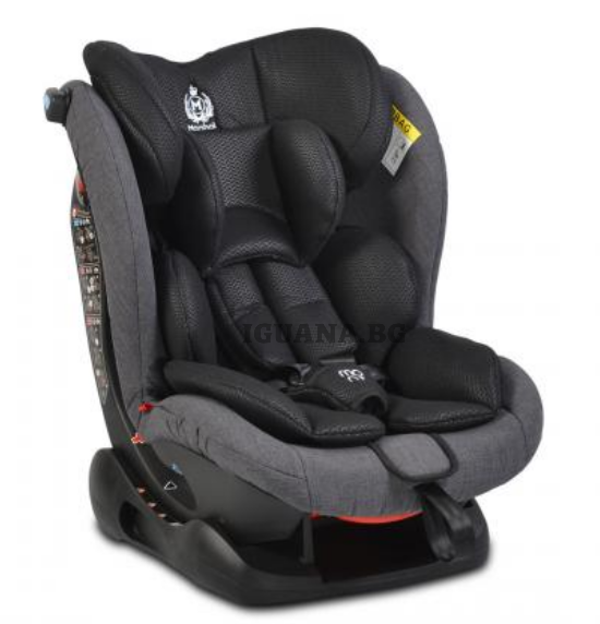 Детски СТОЛ ЗА КОЛА MARSHAL ТЪМНОСИВ 0/1/2/3 (0-36кг)