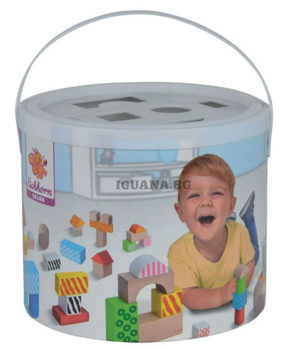 Строителни блокчета Eichhorn, 50 части