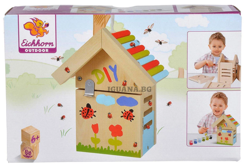 Къща за калинки за оцветяване Ehchhorn, 10x10x20см.