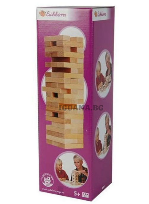 Дървена балансова кула Eichhorn