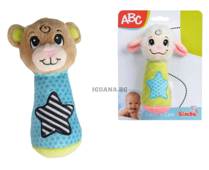 Мека дрънкалка Simba ABC, 2 вида