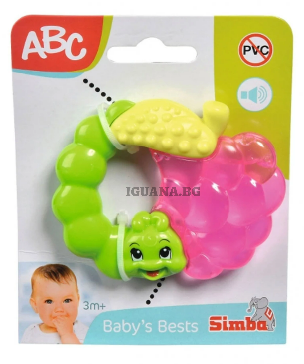 Охлаждаща залъгалка гъсеница Simba ABC, ГРОЗДЕ