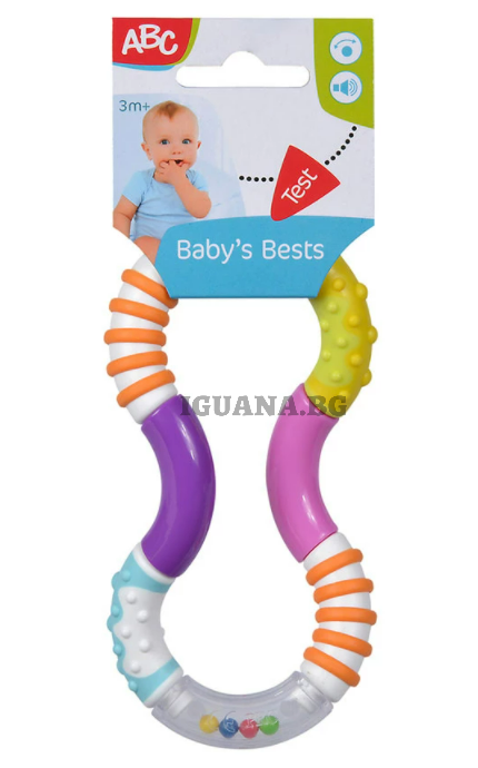 Гъвкава дрънкалка Simba ABC, 16 см