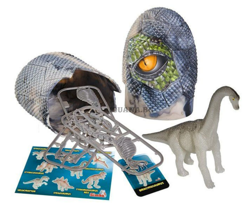 Сет динозавър в яйце Simba, Brachiosaurus