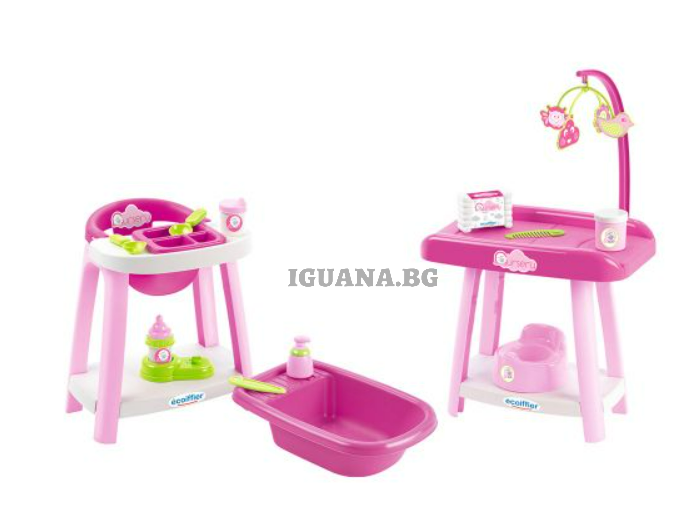 ECOIFFIER Бебешки център за кукли 3в1