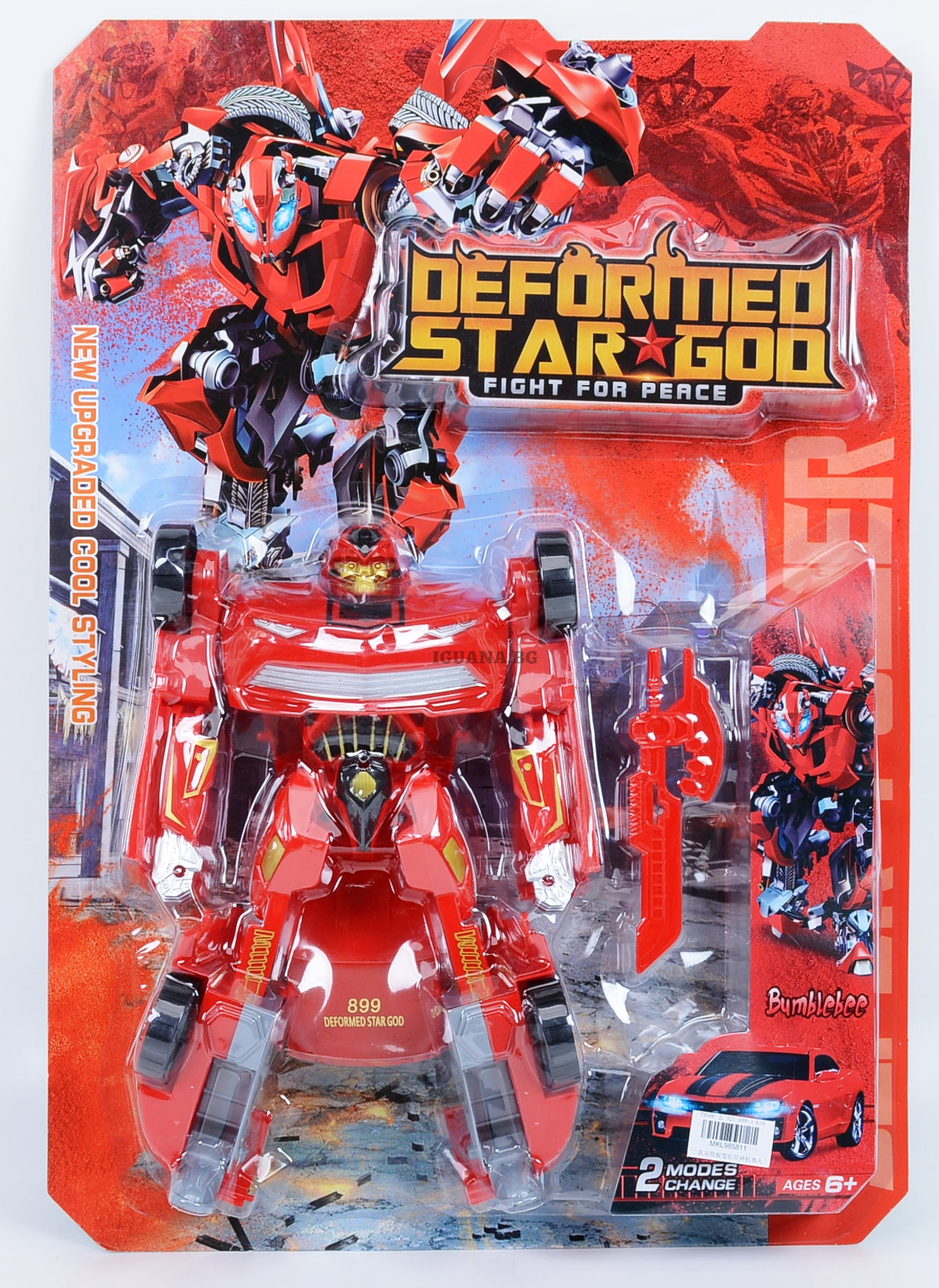 Голям Робот Трансформър / Червен