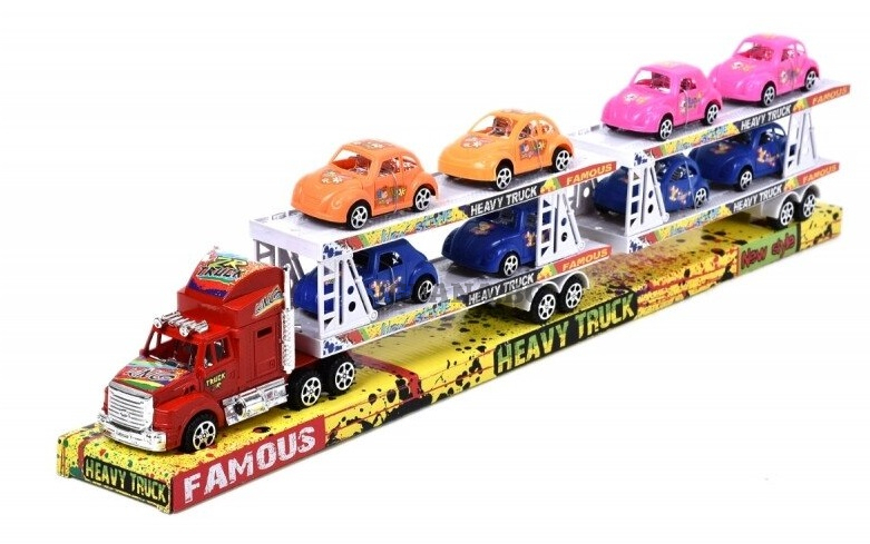 Автовоз с 8 ретро коли