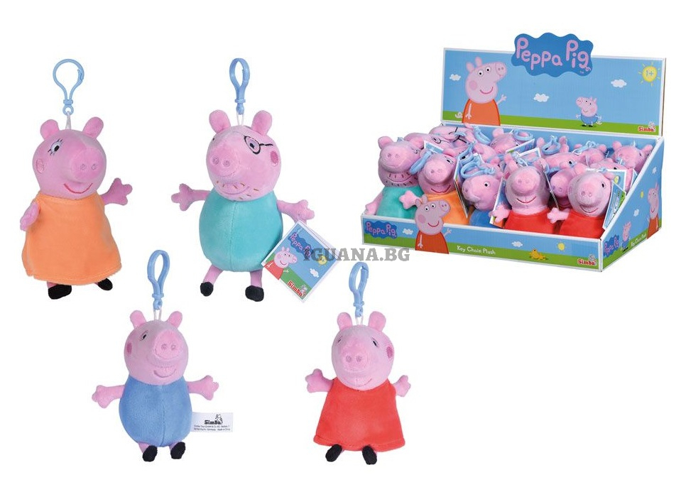 Peppa Pig Плюшен герой 10-13см