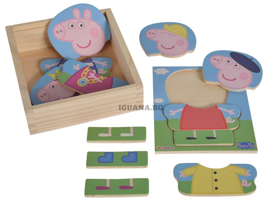 PEPPA PIG Пъзел с дрешки