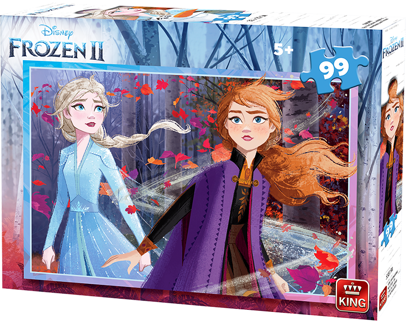 Пъзел 2в1 FROZEN 99 части Замръзналото кралство 2 KING, Холандия