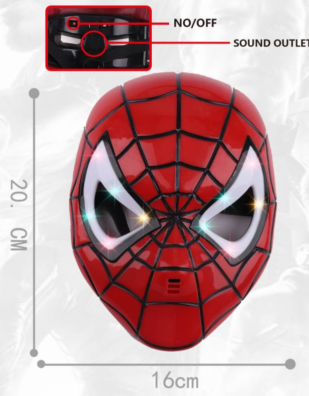 Светеща Маска на червен Супергерой