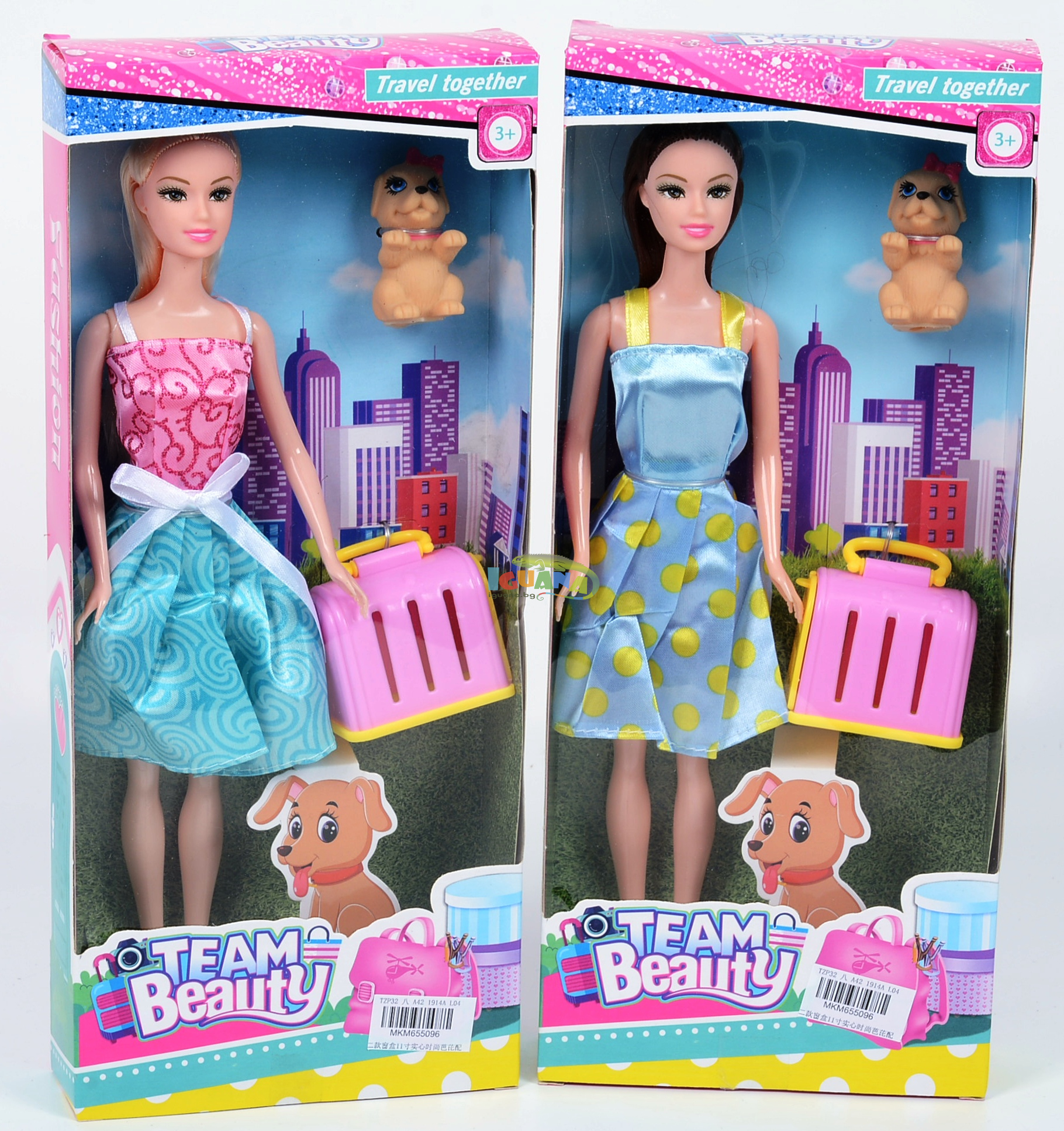 Комплект Кукла с Куче и Клетка