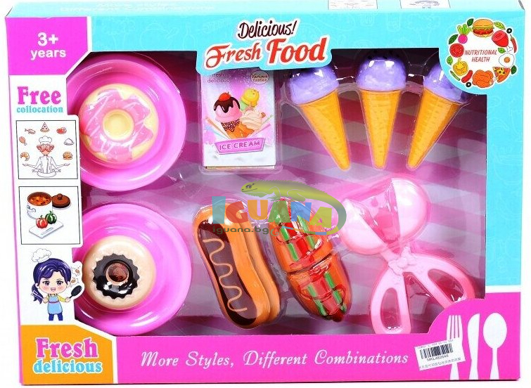 Детски Комплект Хот Дог със Сладолед и Десерти