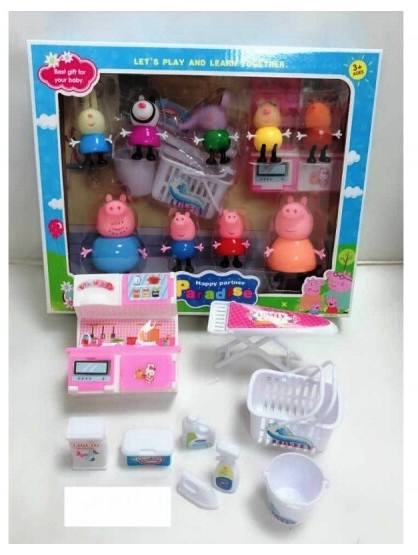 Комплект 9 Прасенца с Кухня и Аксесоари