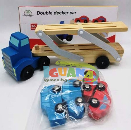 Детски Автовоз от Дървен Материал