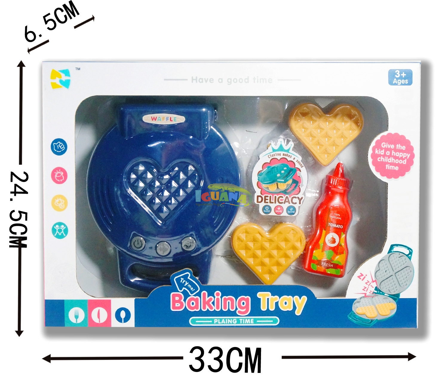 Детски Гофретник със Звук , син